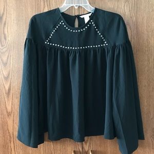 H&M Bell Sleeve Shirt